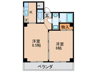 ハイツエルザの物件間取画像